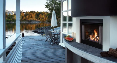 Outdoor Fireplaces - North Wind Heating